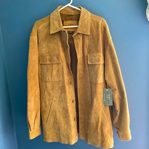 Knightsbridge Large Suede Leather Jacket - New - L